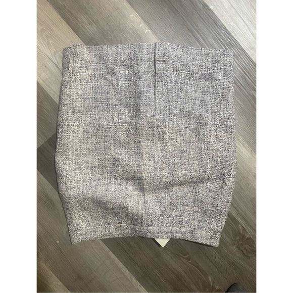 Ann Taylor NWT Purple Gray Tweed Pencil Skirt, Size 4, MSRP $120 - Picture 7 of 10